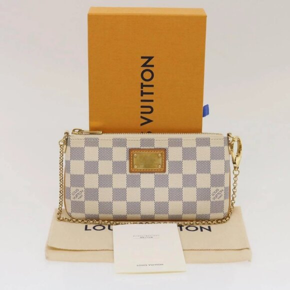 LOUIS VUITTON Damier Azur Pochette Mira MM Accessory Pouch - Picture 16 of 16